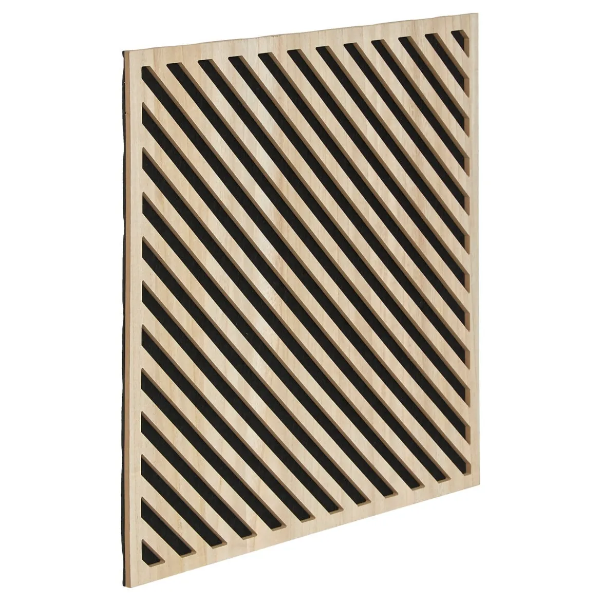 Panel decorativo efecto rayas EILLEN marrón 58cm