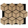 Panel decorativo hexagonal beige CLINT 69x56,5cm