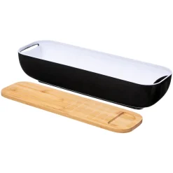 Panera C/ Tabla De Bambú Y Cuchillo