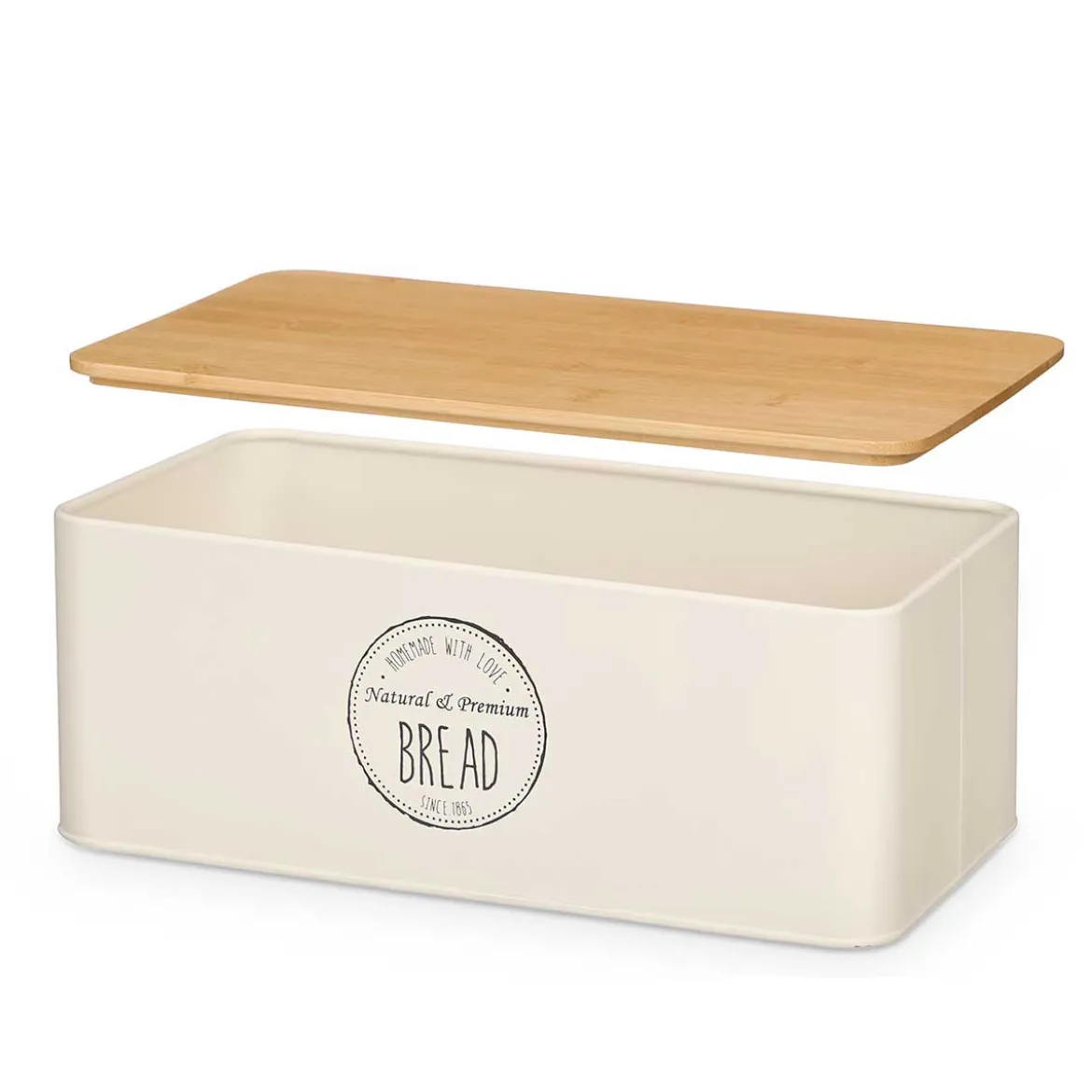 Panera de metal blanco 33x18x12cm