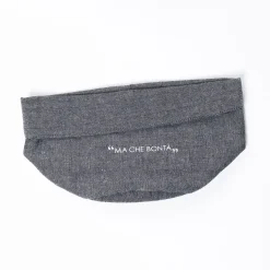 Panera gris oscuro de algodón 27cm
