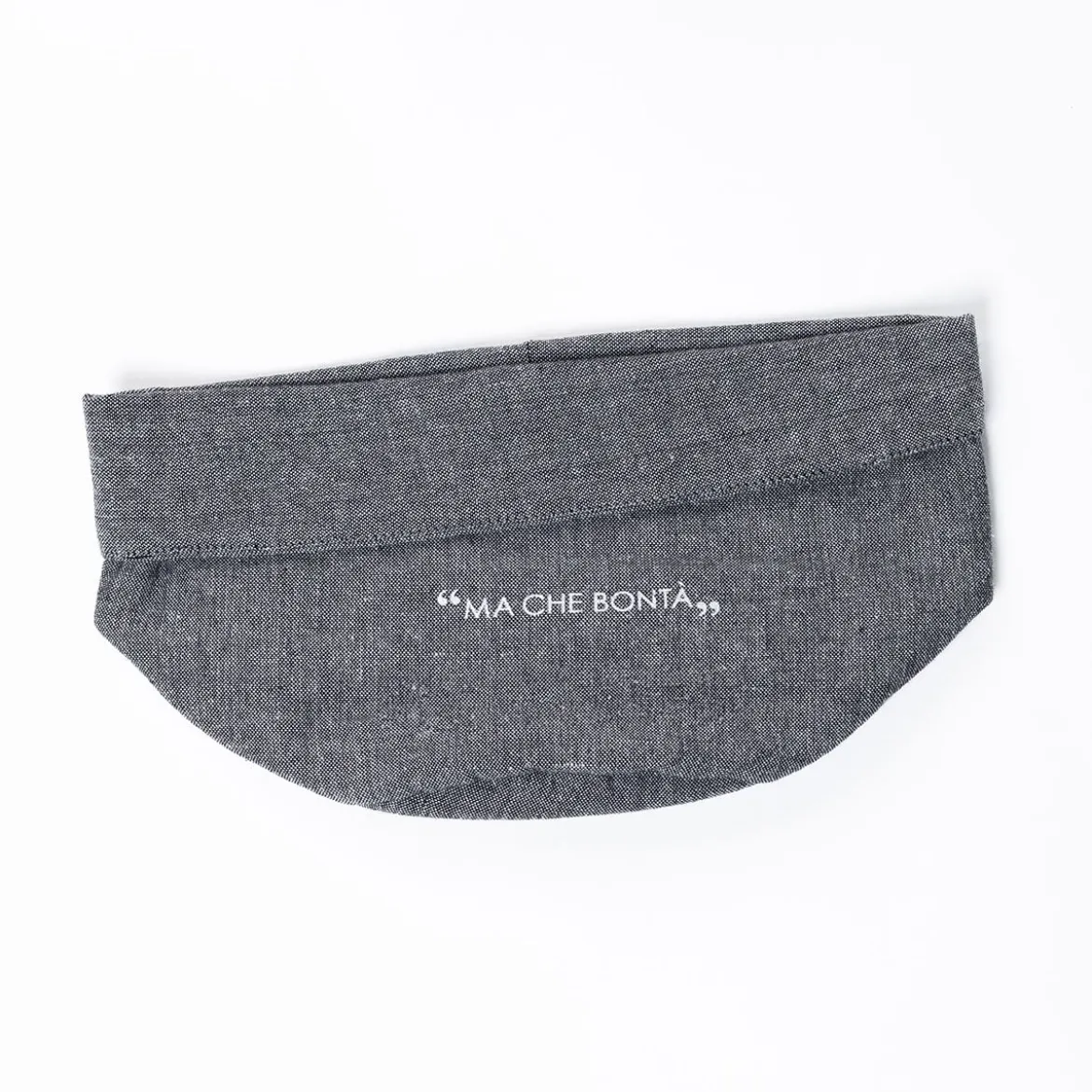 Panera gris oscuro de algodón 27cm