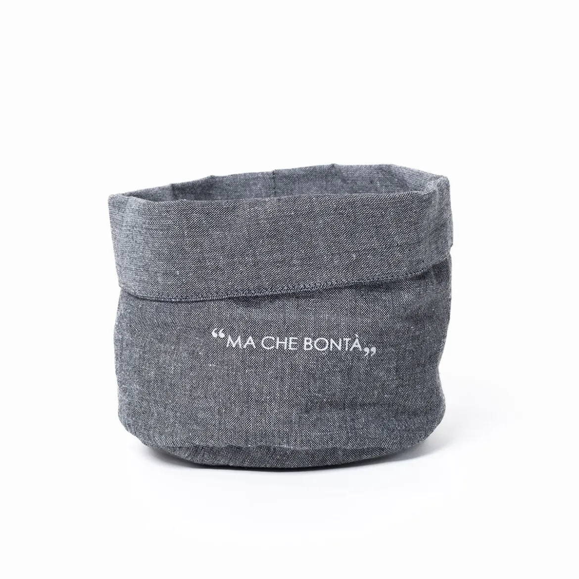 Panera gris oscuro de algodón 27cm