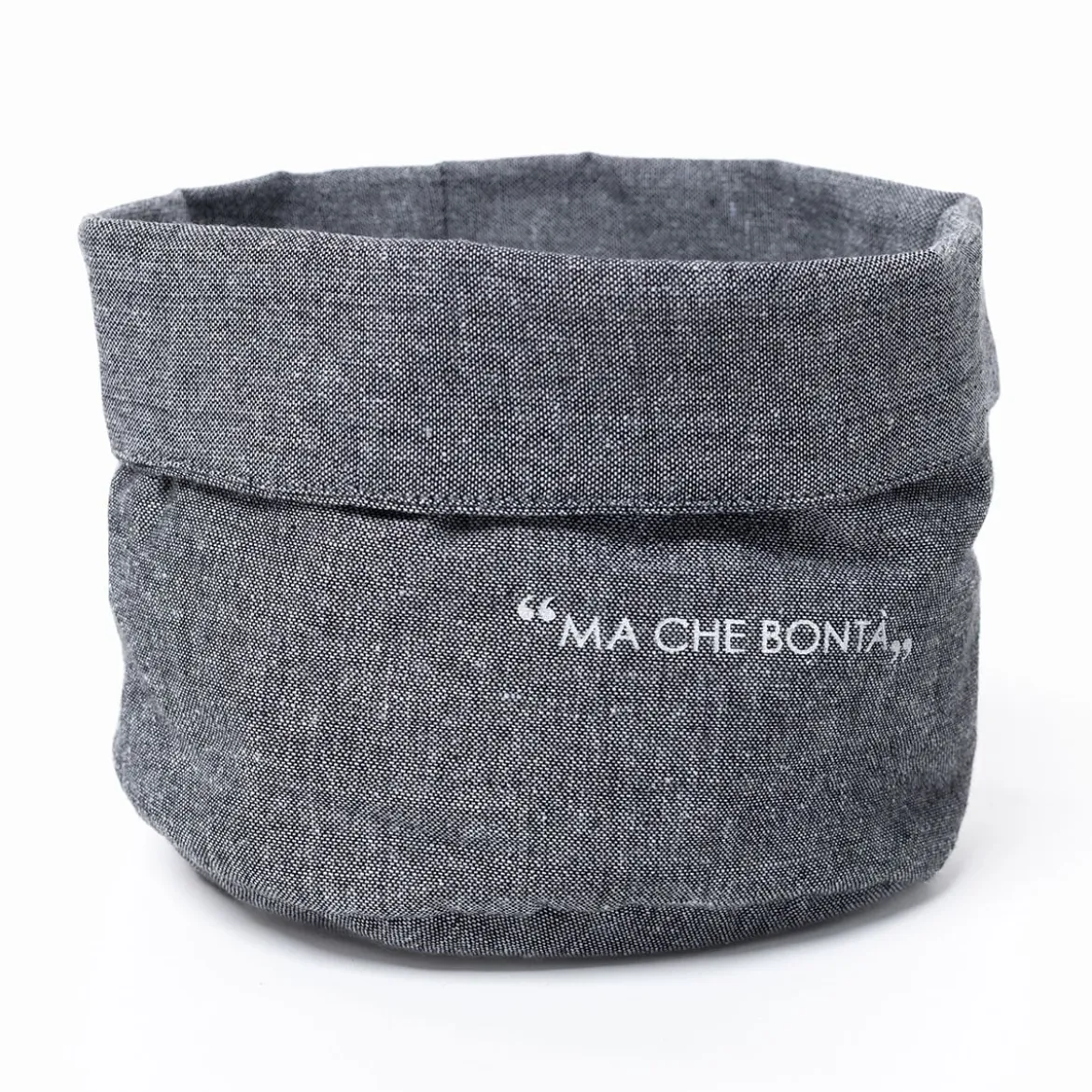 Panera gris oscuro de algodón 27cm