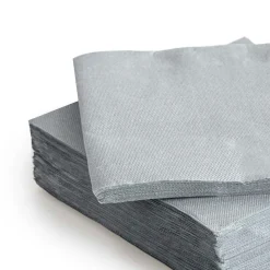 Paquete de 30 servilletas gris 38x38Cm