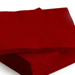 Paquete de 30 servilletas rojas 38x38Cm