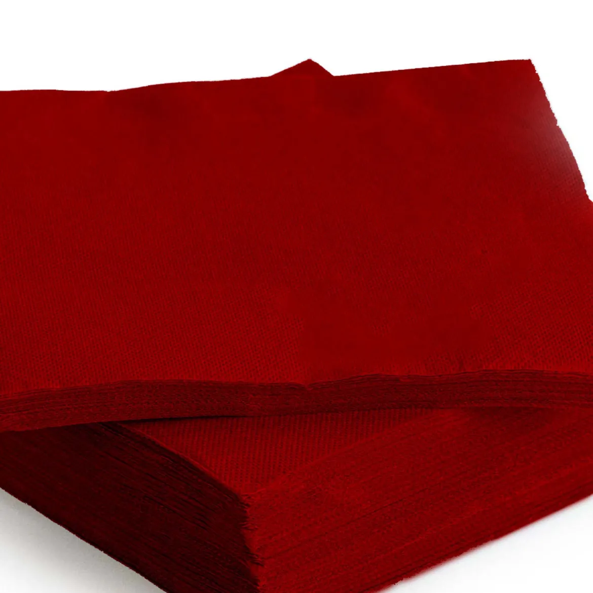 Paquete de 30 servilletas rojas 38x38Cm