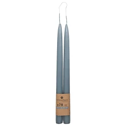 Paquete 2 Velas Candelabro Azul Hugo
