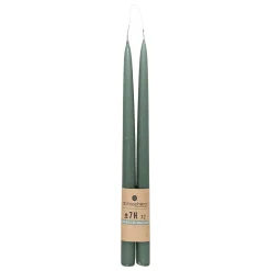 Paquete 2 Velas Candelabro Verde Hugo