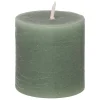 Paquete 4 Velas Votivas Olia Verde 4.5cm