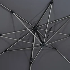 Parasol EQUADOR gris ardosia adonizado 3x4m
