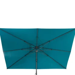 Parasol excéntrico azul MELHIA 272x400cm