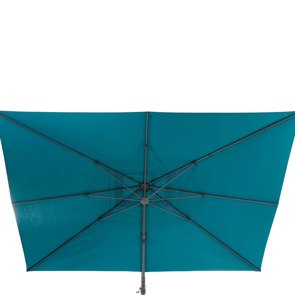 Parasol excéntrico azul MELHIA 272x400cm