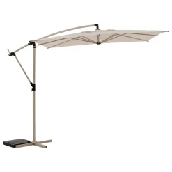 Parasol excéntrico MANOA crudo 2,5x2,5m