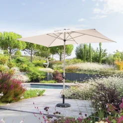 Parasol LOOMPA argile blé 2x3m