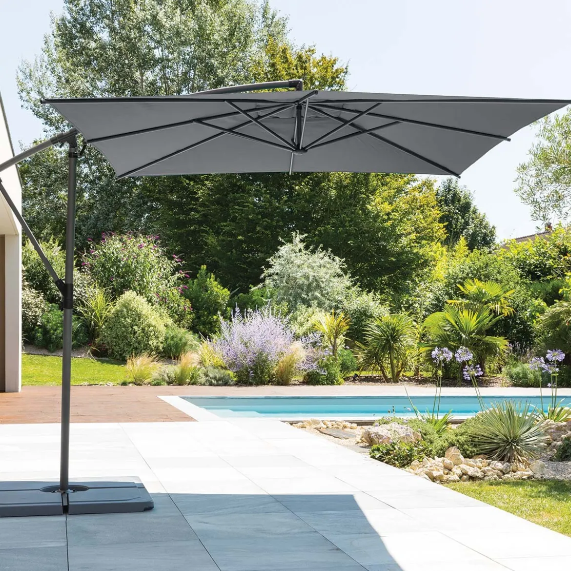 Parasol MANOA ardósia 2.5x2.5m