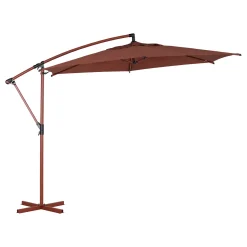 Parasol MANOA excéntrico acajou 3m
