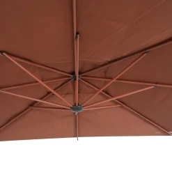 Parasol MANOA excéntrico acajou 2,5x2,5m