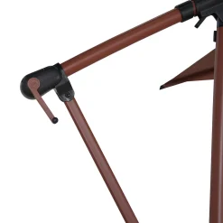 Parasol MANOA excéntrico acajou 2,5x2,5m