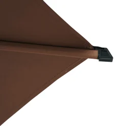 Parasol MANOA excéntrico acajou 2,5x2,5m