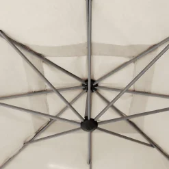 Parasol MANOA excéntrico beige blé 2,5x2,5m