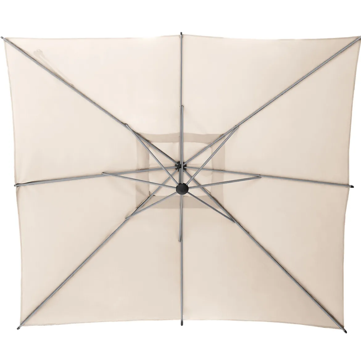 Parasol MANOA excéntrico beige blé 2,5x2,5m