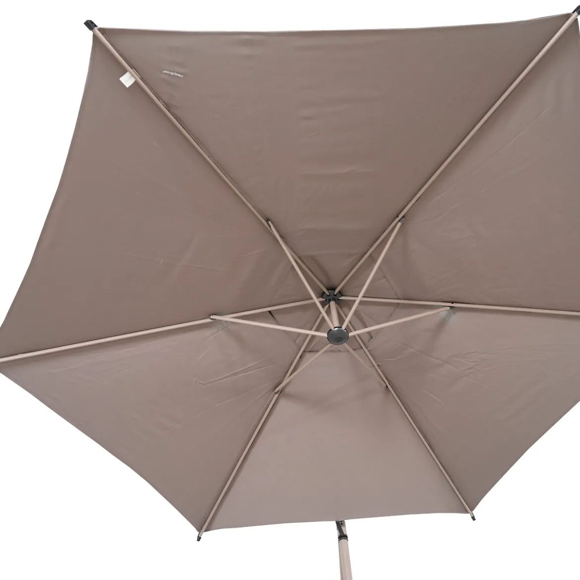 Parasol MANOA excéntrico café 3m