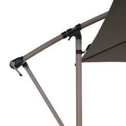 Parasol MANOA excéntrico café 3m