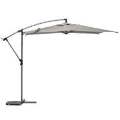 Parasol MANOA excéntrico gris pardo 3m