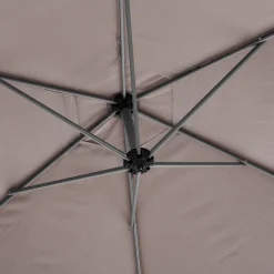 Parasol MANOA excéntrico gris pardo 3m