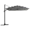 Parasol MELHIA gris graphite e antracite 4x3m