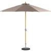 Parasol redondo TINAEI gris pardo 260x300cm