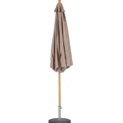 Parasol redondo TINAEI gris pardo 260x300cm