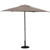 Parasol SOYA gris pardo 2.7m