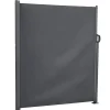 Paraviento plegable color grafito 3x1m