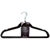 Percha Antideslizante Negra 8Uds