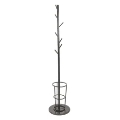Percha con 7 ganchos de metal negro