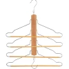 Percha de madera para 4 camisas y pantalones