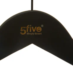 Percha De Madera Y Goma Negro 3Uds