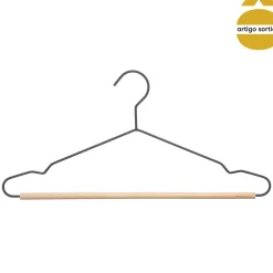 Percha De Metal Con Madera 43x1.15x20