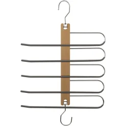 Percha De Metal/Madera P/5 Pantalones