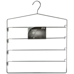 Percha De Metal/Pvc P/4 Pantalones