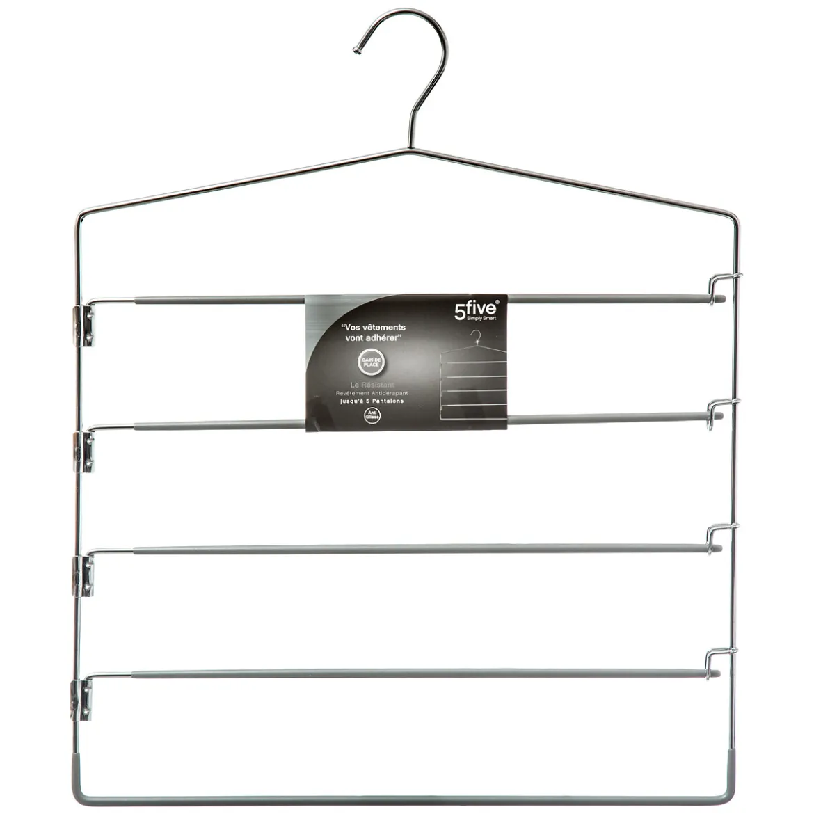 Percha De Metal/Pvc P/4 Pantalones