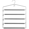 Percha Gris Para 5 Pantalones
