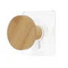 Perchero Baño Natural De Madera 4.5cm