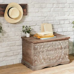 Perchero De Madera Con 5 Ganchos 82x20Cm