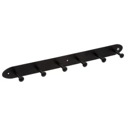 Perchero De Metal Negro C/6 Ganchos