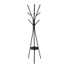 Perchero De Pie De Madera/Metal Negro