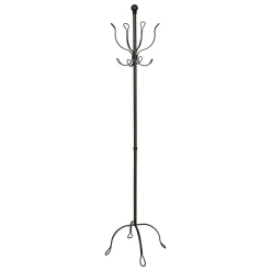 Perchero REMO negro de metal 170cm