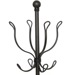 Perchero REMO negro de metal 170cm